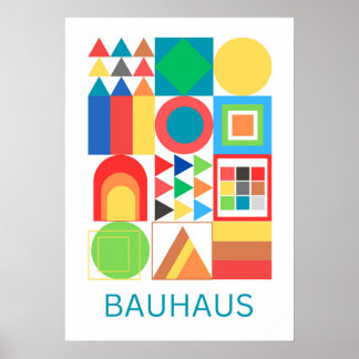 Konsten av Bauhaus minimalistisk modern design Poster