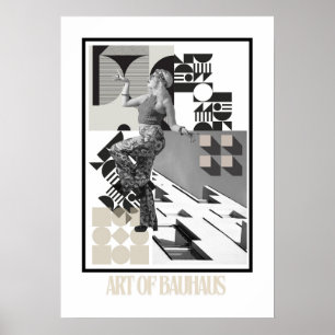 Konsten av Bauhaus minimalistisk modern design Poster