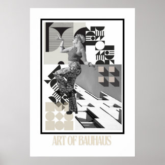 Konsten av Bauhaus minimalistisk modern design Poster