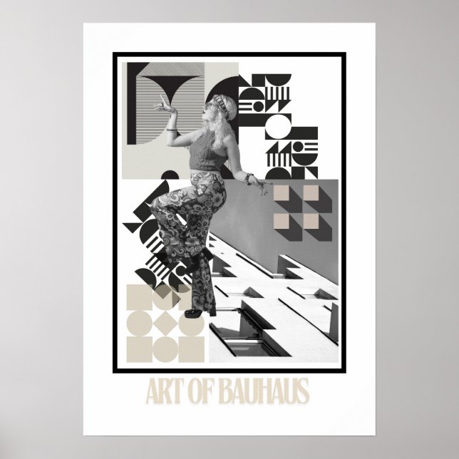 Konsten av Bauhaus minimalistisk modern design Poster (Framsidan)