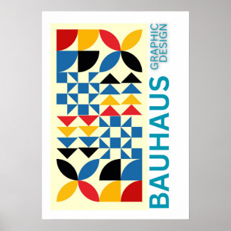 Konsten av Bauhaus minimalistisk modern design Poster