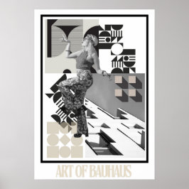 Konsten av Bauhaus minimalistisk modern design Poster