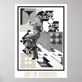 Konsten av Bauhaus minimalistisk modern design Poster