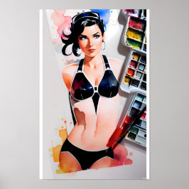 Konsten av Bikini-sommaren Poster