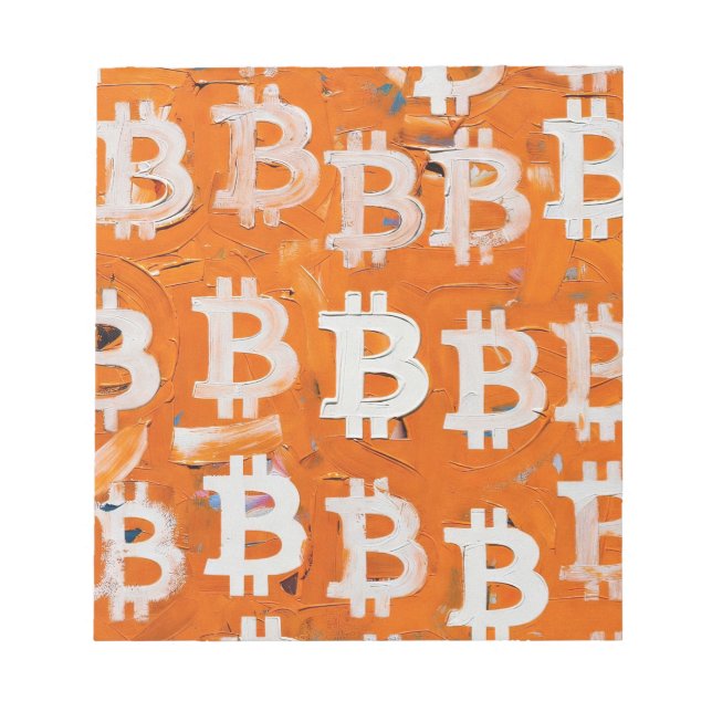 Konsten av Bitcoin (#7) oljemålning Anteckningsblock (Framsida)