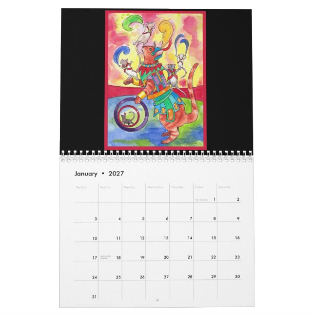 Konsten av den illustrerade råttan 2012 kalender (Jan 2027)