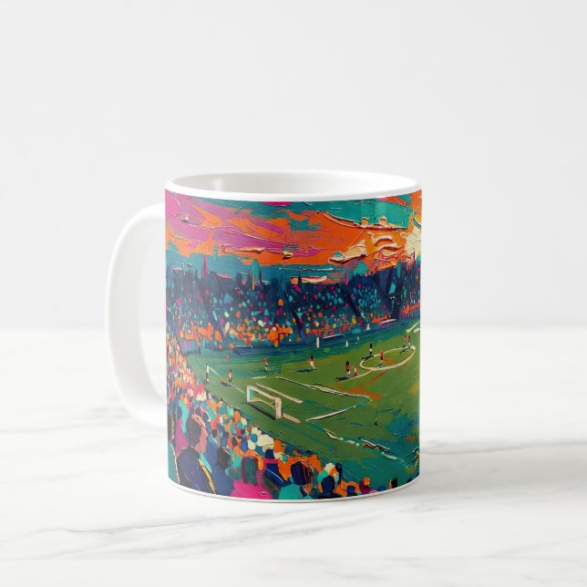 Konsten av fotboll (#1) kaffemugg (Framsida vänster)