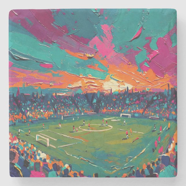 Konsten av fotboll (#1) stenunderlägg (Framsidan)