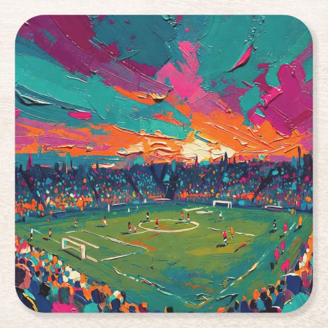 Konsten av fotboll (#1) underlägg papper kvadrat (Framsidan)