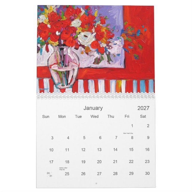 Konsten av liten pastejbagaren kalender (Jan 2027)