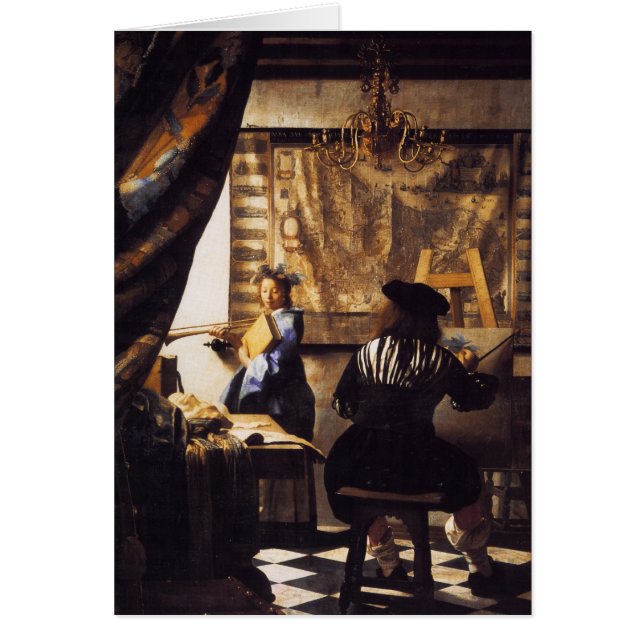 Konsten av målning hälsningskort (Framsidan)