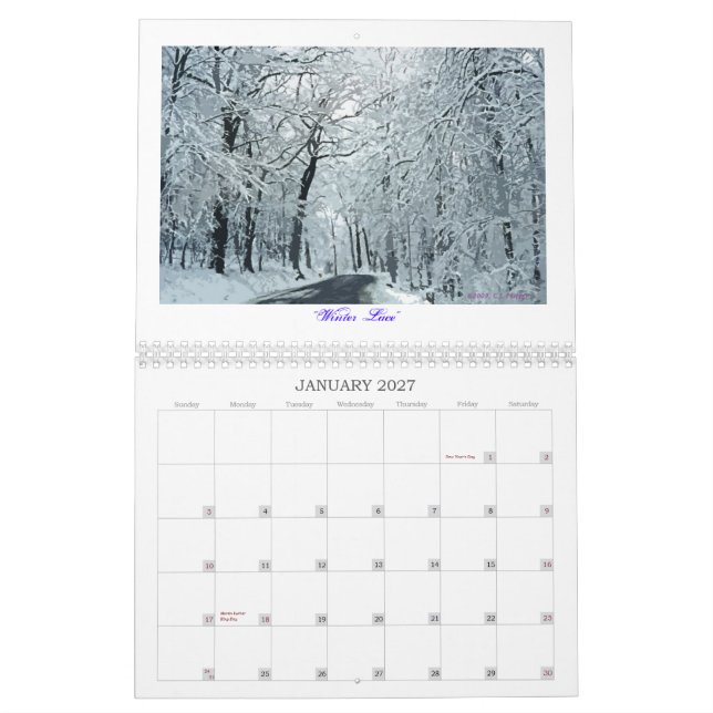 "Konsten av naturen ", Kalender (Jan 2027)
