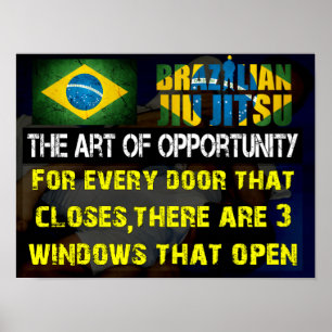 "Konsten brasilianskt Jiu Jitsu av för tillfället" Poster