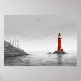 Konsten "Crimson Beacon" Poster