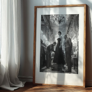 Konsten Elegance: en klassisk konturapparat Poster