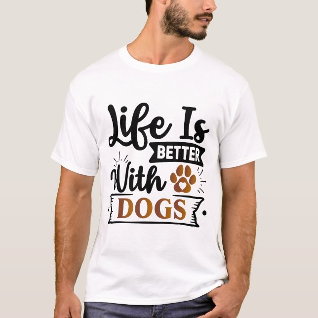 Konsten för positiv Hund | Motiveringsoffert T Shirt (Framsida)
