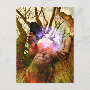 Konsten på Tarotkortet Den Hängde Mannen Vykort
