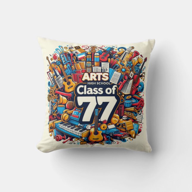 Konstens högskoleklass 77 kudde (Framsida)