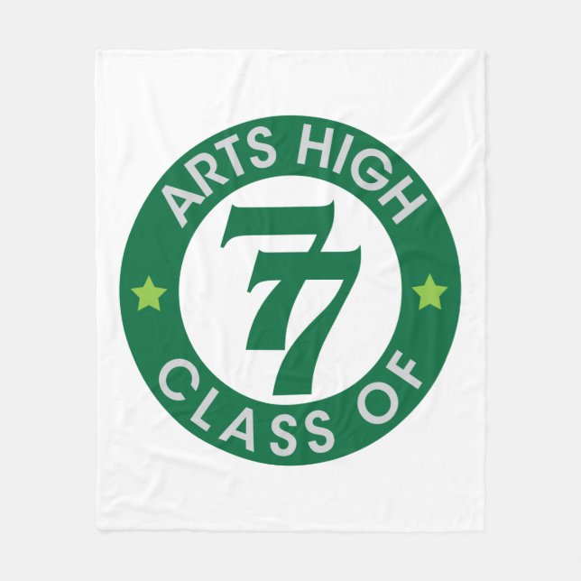 Konstens högskoleklass på 77 Logotyper Fleecefilt (Framsidan)