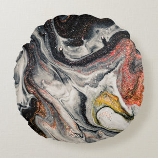 Konstens mästerverk. Swirls av marmor och Rund Kudde