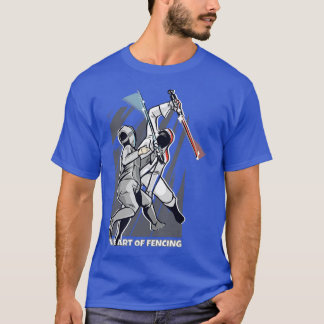 Konstens staketsport för Fencer Funny Fe T Shirt