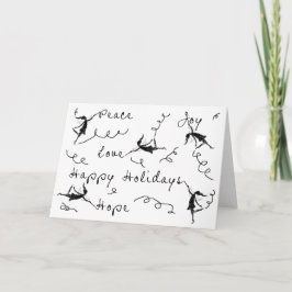 Konstfajer Glad jul Helgkort