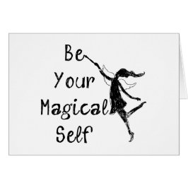 Konstfe: Var din Magical själv Hälsningskort