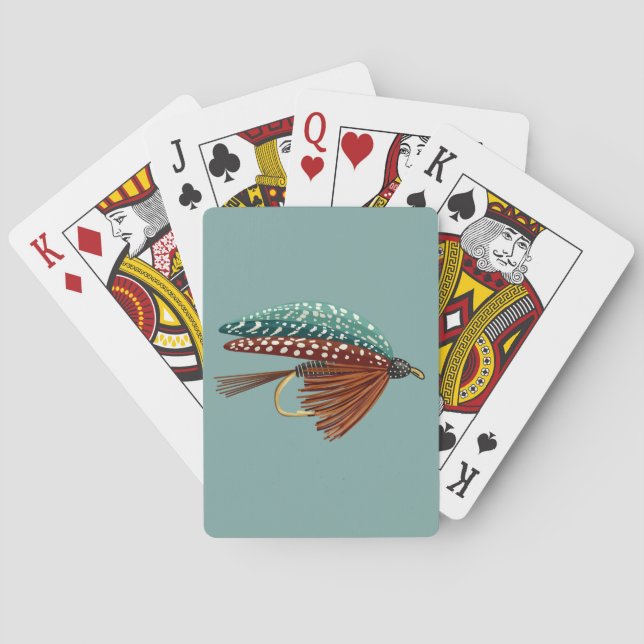 Konstflugfiske Locks fiskare Casinokort (Baksidan)