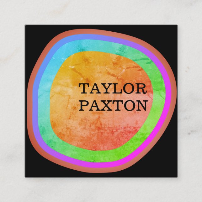 Konstform Lagrar Fyrkantigt Visitkort (Framsida)