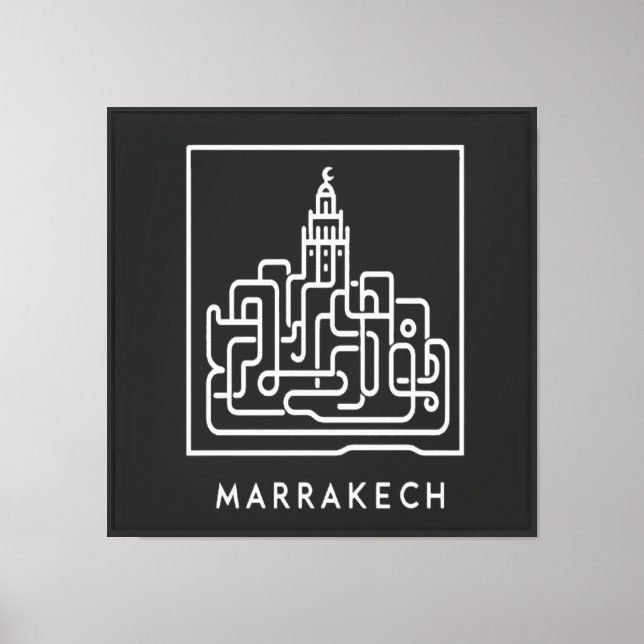 Konstfull Marrakech: Marockos själ 2 Canvastryck (Framsida)