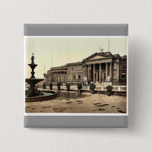 Konstgallerit och museet, Liverpool, England rar Knapp (Framsida)