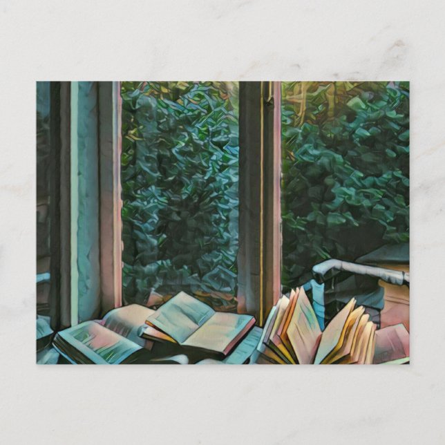 Konstgåva för läsning vykort (Framsida)