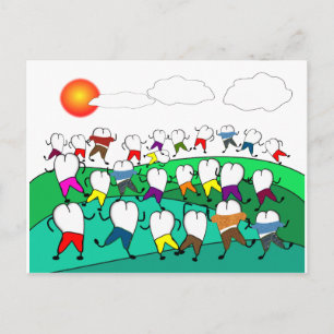 Konstgåvor för dentalt bruk vykort