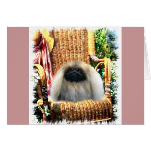 Konstgåvor från Pekingese Hälsningskort