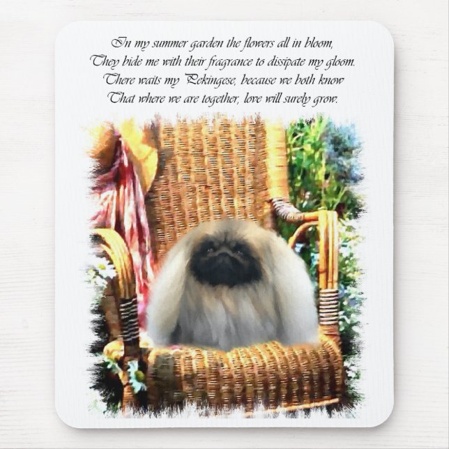 Konstgåvor från Pekingese Musmatta (Framsidan)