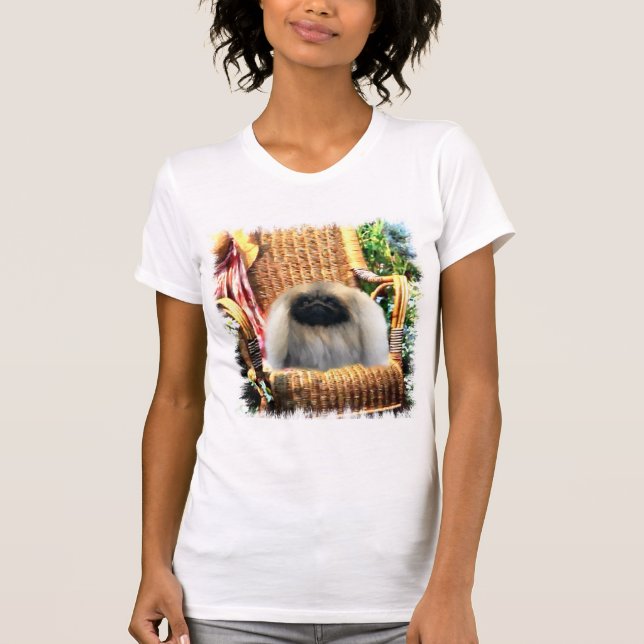 Konstgåvor från Pekingese T-shirt (Framsida)