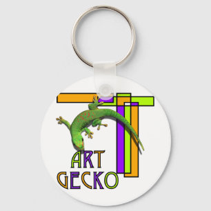 konstgecko nyckelring