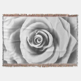 Konstgjord Big Vit ros Filt