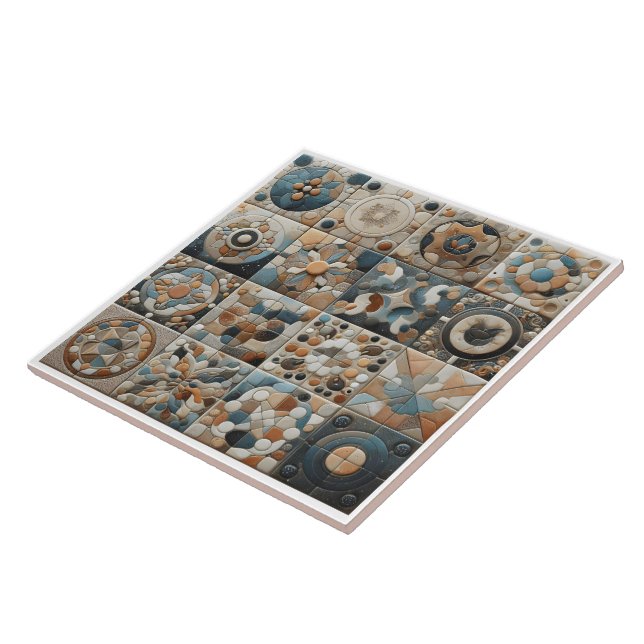 Konstgjord design i keramiska plattor kakelplatta (Sidan)