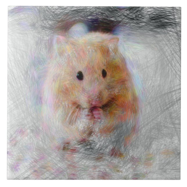 Konstgjord djurhamster kakelplatta (Framsidan)