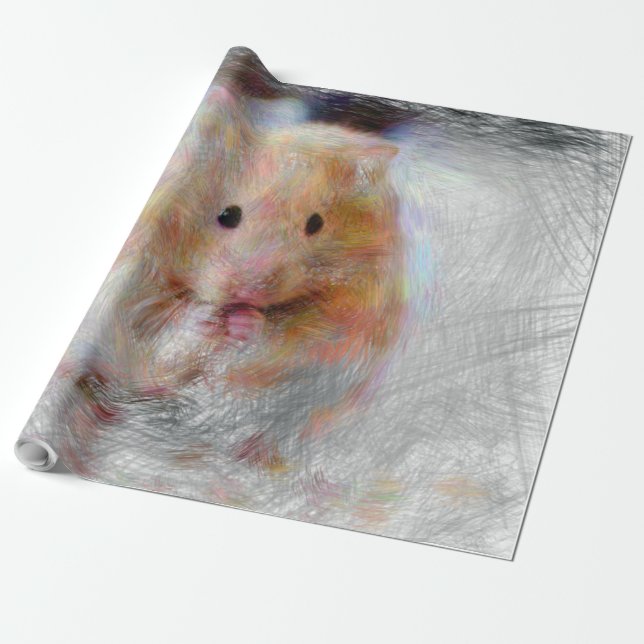 Konstgjord djurhamster presentpapper (Utrullad)