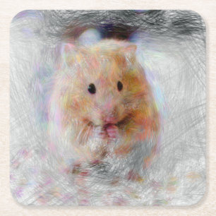 Konstgjord djurhamster underlägg papper kvadrat
