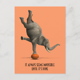 Konstgjord elefant vykort