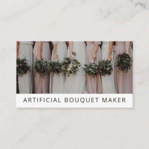 Konstgjord eller Silke blommig Bouquet-florist Visitkort