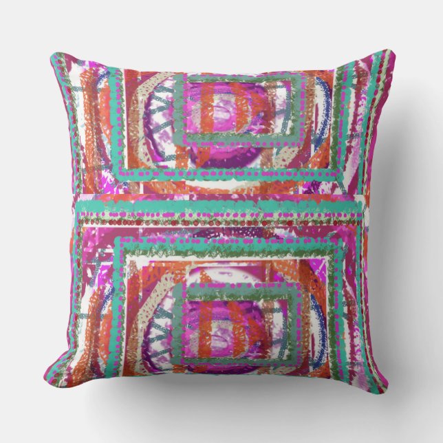 Konstgjord fuchsia Pillow Kudde (Framsida)
