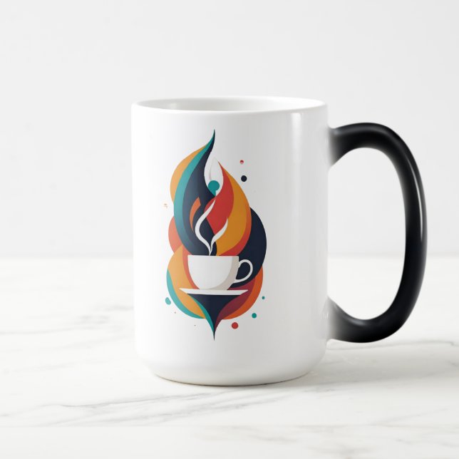 Konstgjord geometrisk kaffe Mugg (Höger)