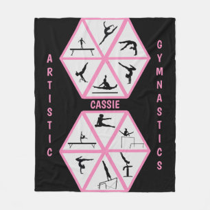 Konstgjord gymnastika Hexagon Fleece Blanket