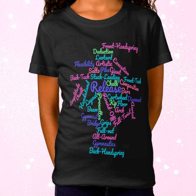 Konstgjord gymnastika Ord Cloud T-Shirt (Skapare uppladdad)