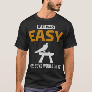 Konstgjord gymnastika Pommel Horse Gymnast Lustiny T Shirt