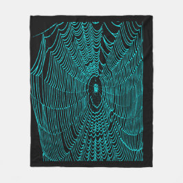 Konstgjord Halloween-spindeldocka i turkos Fleecefilt